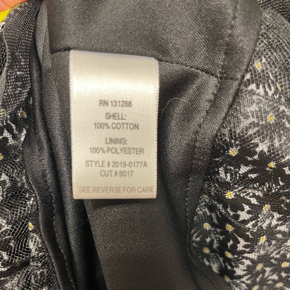 Black and yellow daisy print dress (box 1) - Picture 6 of 6